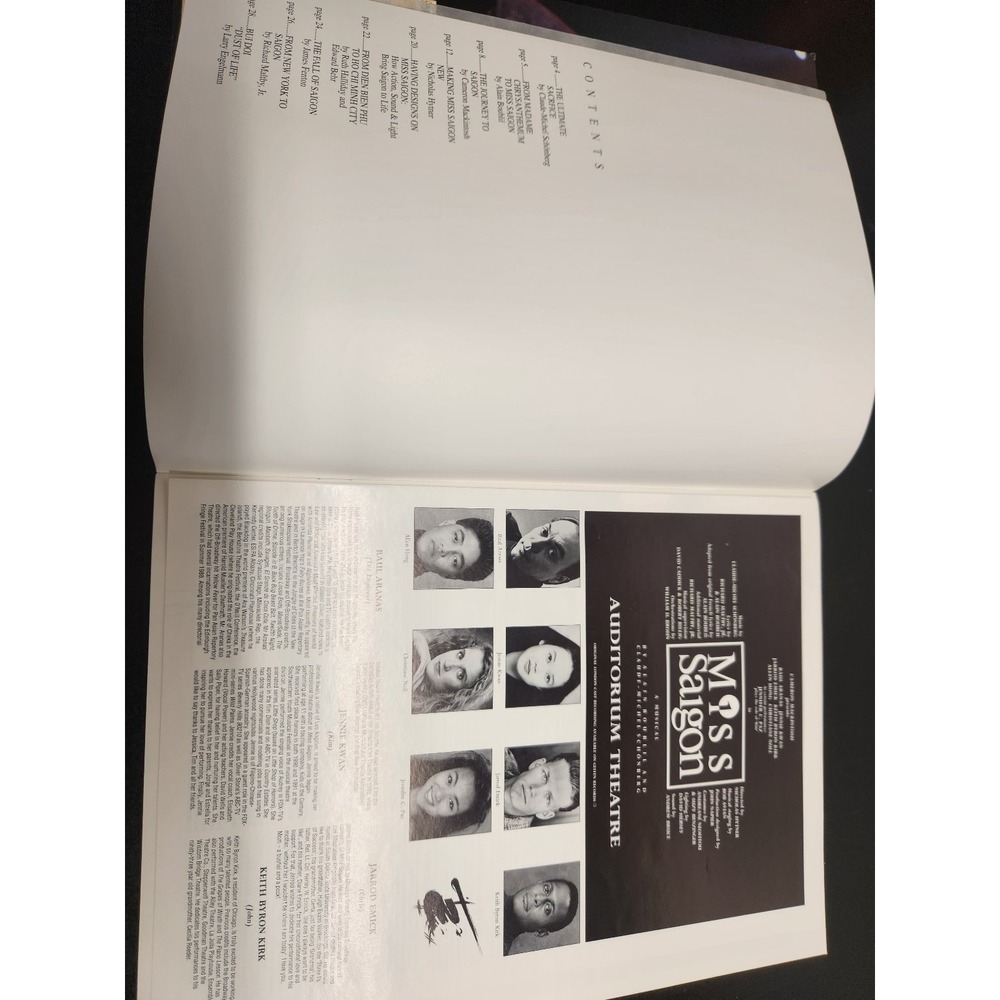 Miss Saigon Souvenir Program 1992 Chicago Premiere + Two 1993 Tickets - Picture 6 of 11